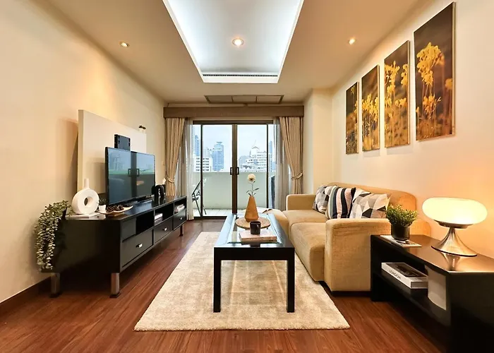 Vibrant Modern 57 Sqm - Ultra Fast Wifi - Bts Thonglor
