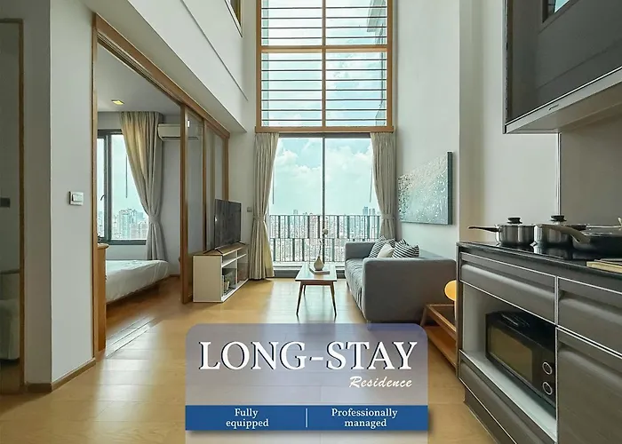Expansive Loft 2Br - Ultra Fast Wifi - Bts Thonglor