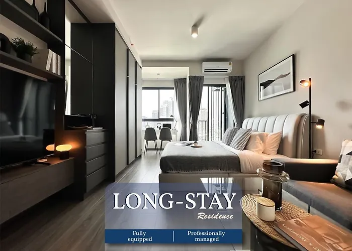 Refined High-Rise 1Br - Fast Wifi - Bts Phra Khanong