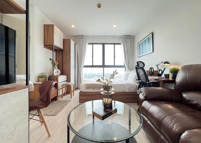 Cozy Park-View 1Br - Ultra Fast Wifi - Bts Bangna