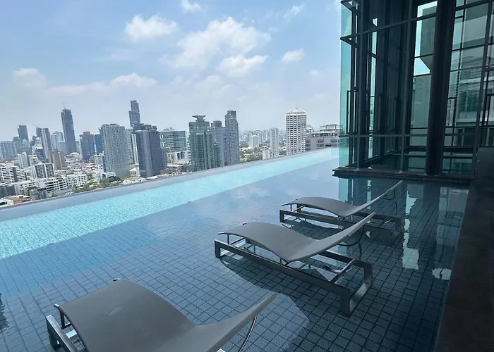 1Br Thonglor Bts Infinitypool Overlooking City