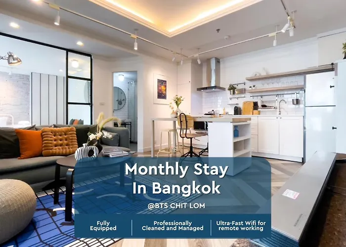Prime Chidlom 50Sqm L Large Kitchen L Walk To Bts L Wifi