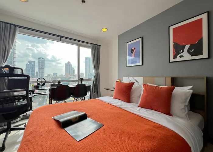 Stylish 2Br City View - Bts St.Louis - Ultra Fast Wifi