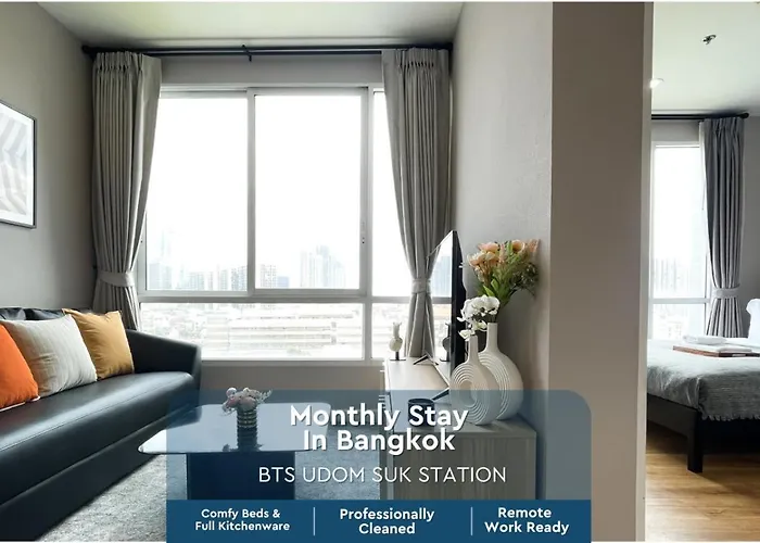 Prime Sukhumvit Stay 1 Bedroom - Fast Wifi - Bts Udomsuk