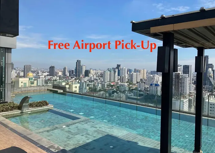 Free Airport Pick Up Rooftop Pool Gym Near Bts Emquartier Shopping City Center