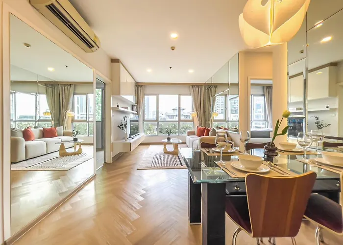 Elegant Stay Near Iconsiam L High-Speed Wifi L Bts Wongwian Yai