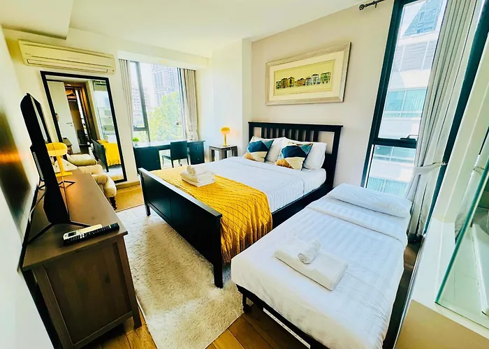 Cozy Spacious 1Br 3Pax Gardenview, 700M Bts Thonglo, Samitivej, Skv49, Fast Wifi