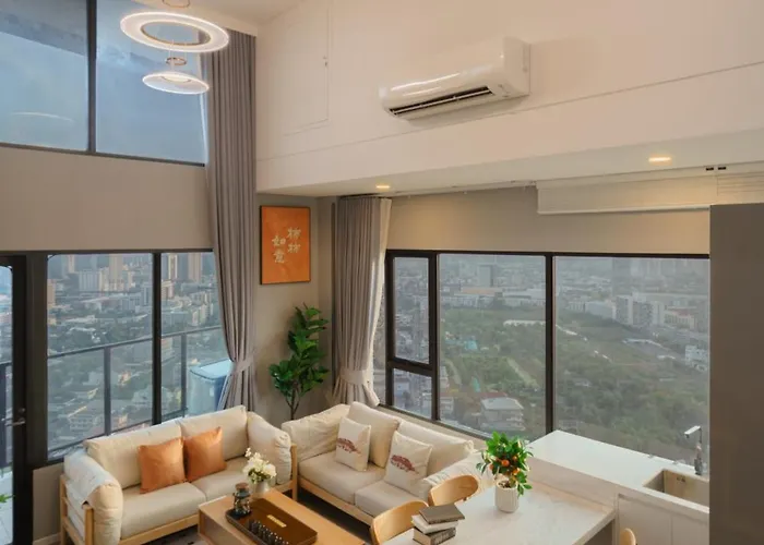 Rama 9 - Private Duplex - Fully Equipped - Sky Pool - Gym - 24Hrs Mart