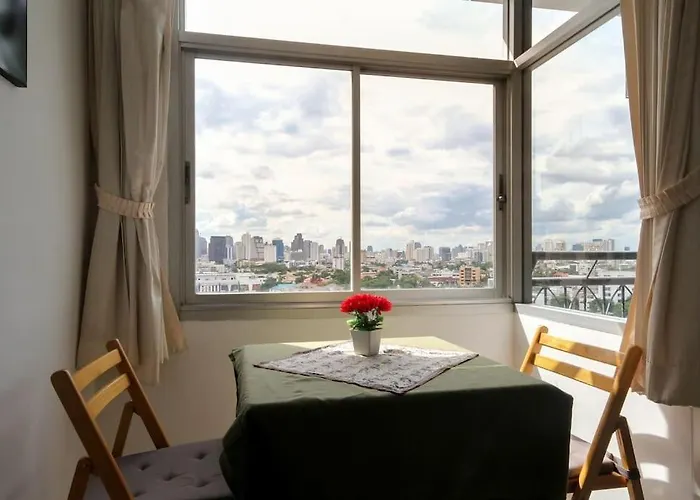 Bts Skytrain Phra Khanong Happy Place 1Bedroom With Office Set