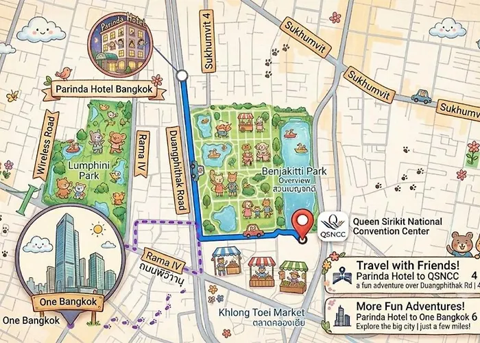 Parinda Hotel - Near Benjakitti Park & Queen Sirikit National Convention Center