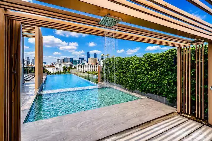 1Bd With Rooftop Pool - 8 Min Mrt Free Shuttle