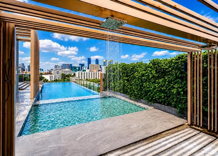 1Bd With Rooftop Pool - 8 Min Mrt Free Shuttle