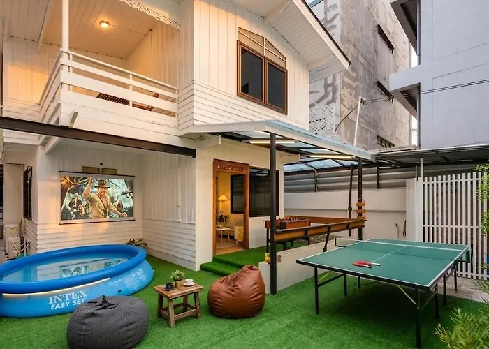 Traditional Thai House Garden Cinema Pool Mrt