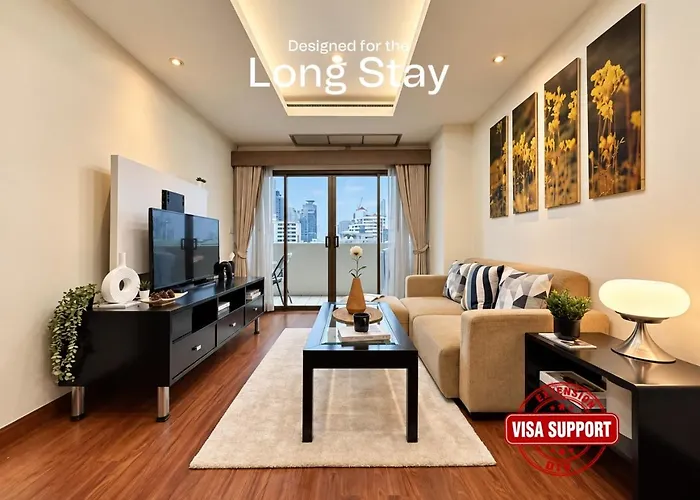 Vibrant Modern 57 Sqm - Ultra Fast Wifi - Bts Thonglor